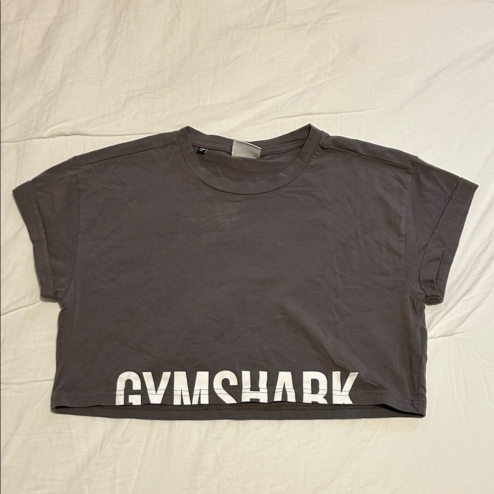 Gymshark Cropped Short Sleeve T-Shirt Taupe